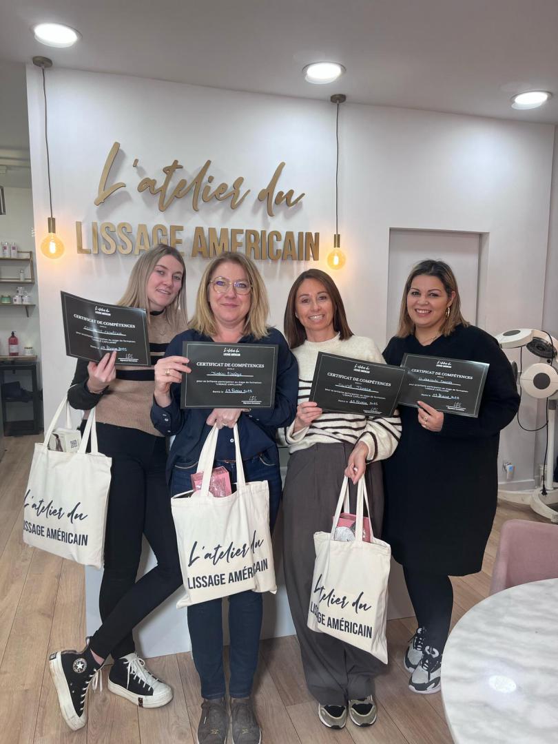 Réalisation lissage diplômée